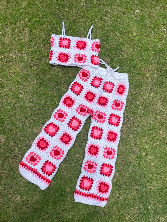 Crochet Heart Pants